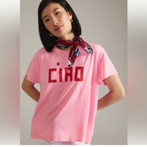 Clare V Tops - Clare V CIAO Hot Pink S/S Size S